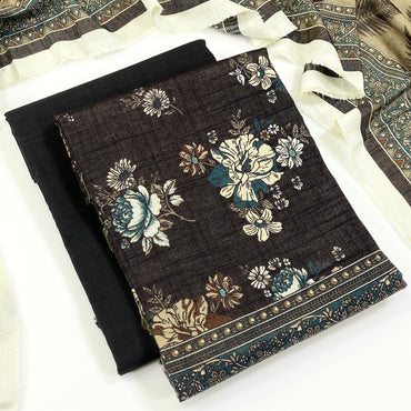 Anaya Noor Printed Chamki Khaddar 3PC