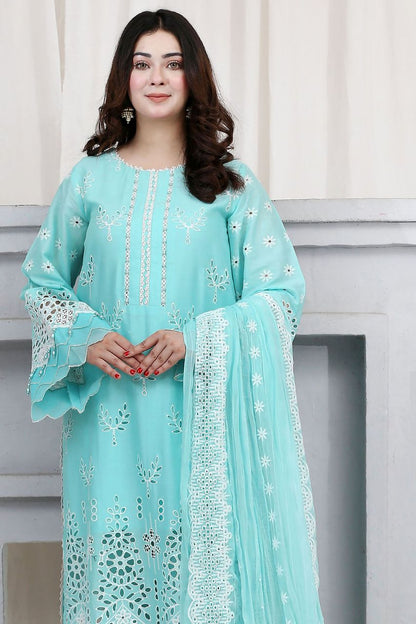 Zarmeen & Emaan Premium Emb Lawn 3PC