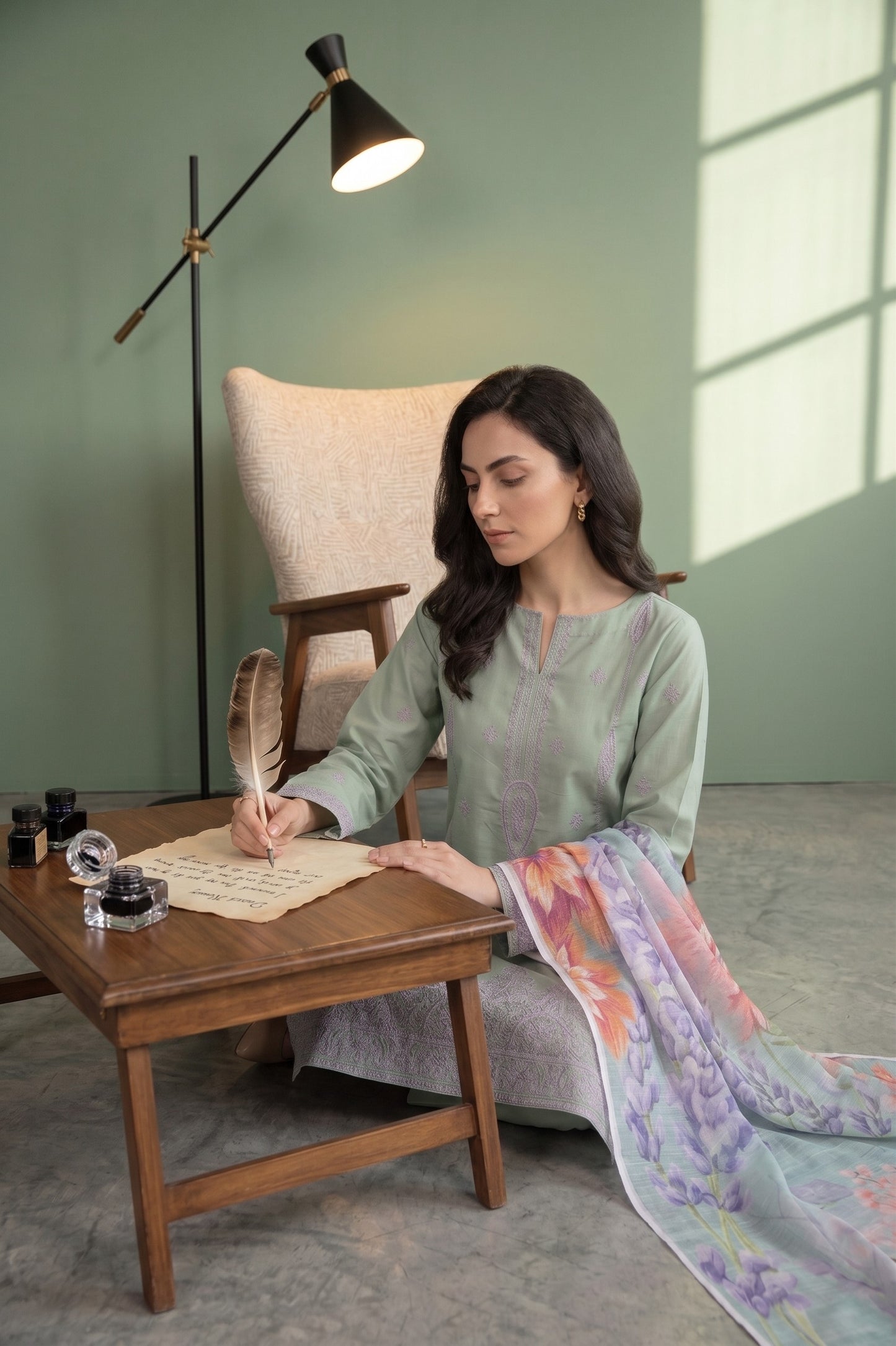 Florent By Anaya Noor Embroidered 3PC