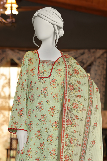 Almeerah Digital Printed Stripe Dora 3PC