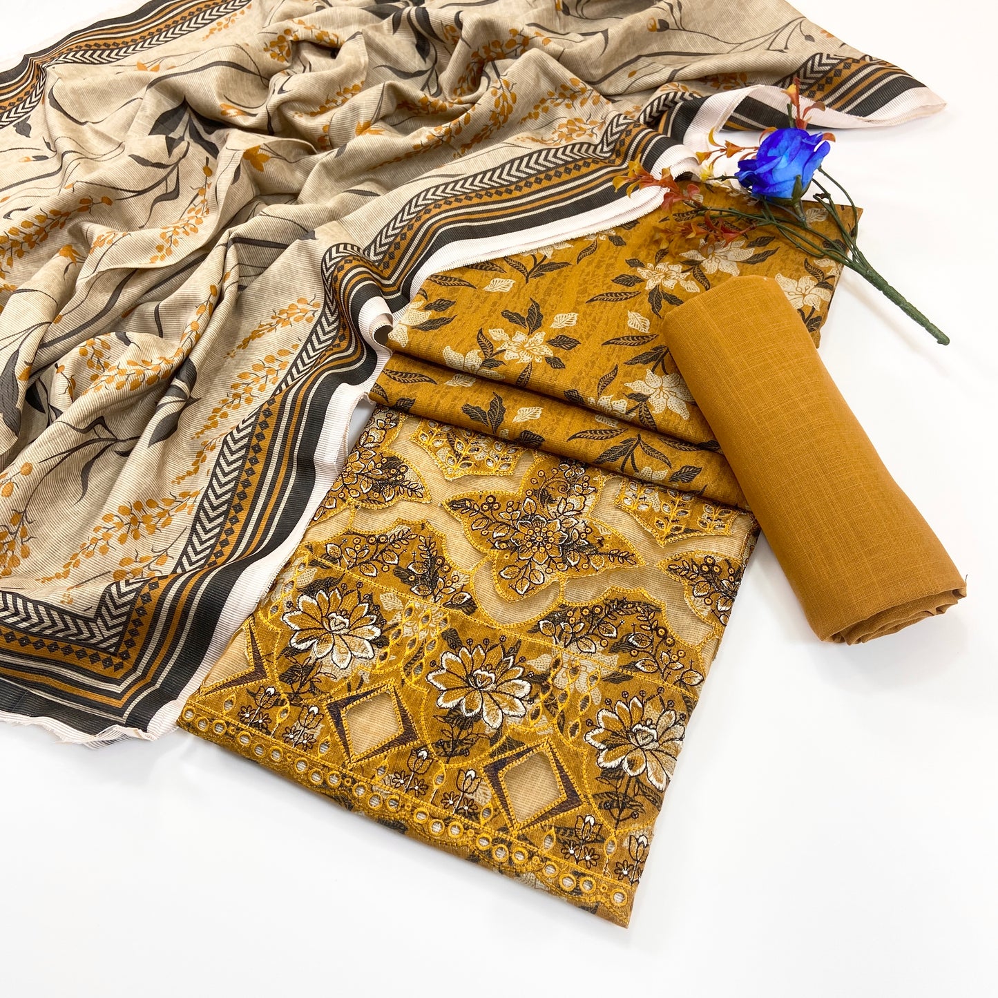 Anaya Noor Printed & Emb Khaddar 3PC