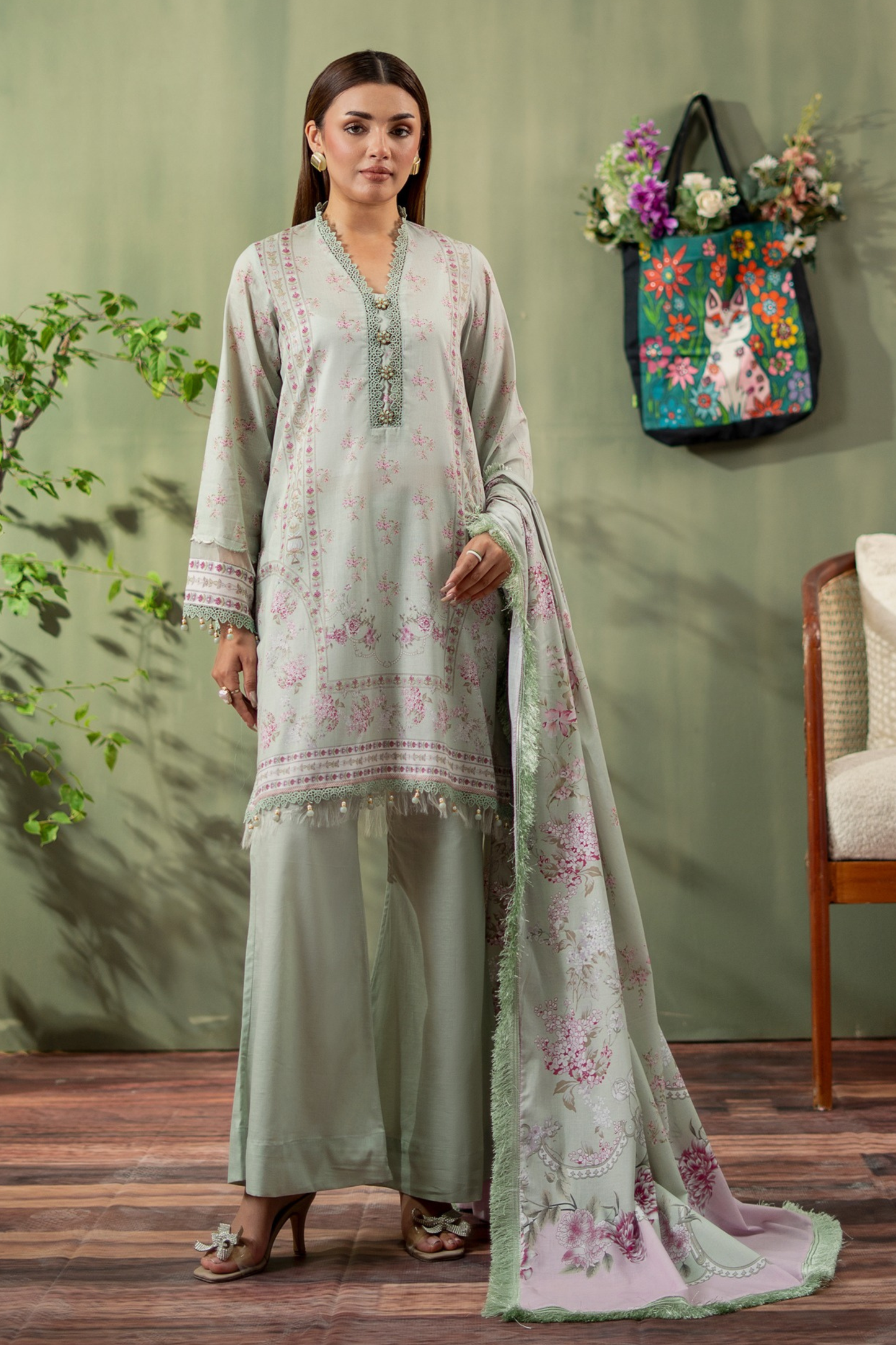 Mausummery Digital Printed Lawn 3PC