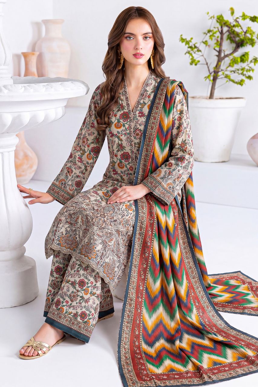 Aks-e-Noor By Anaya Noor Emb Laser-Cut Lawn 3PC