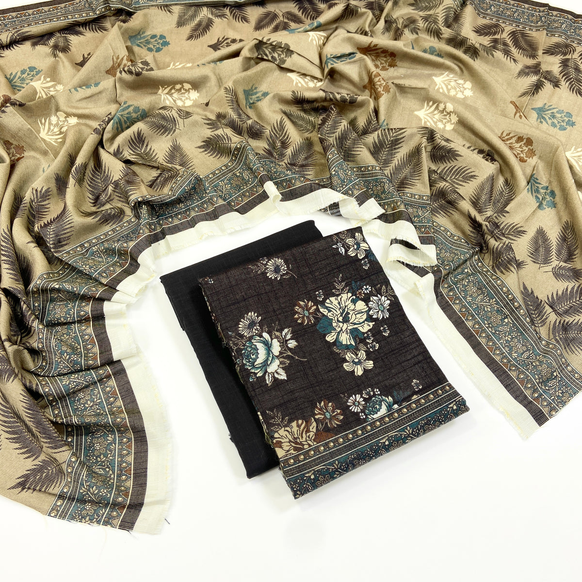 Anaya Noor Printed Chamki Khaddar 3PC