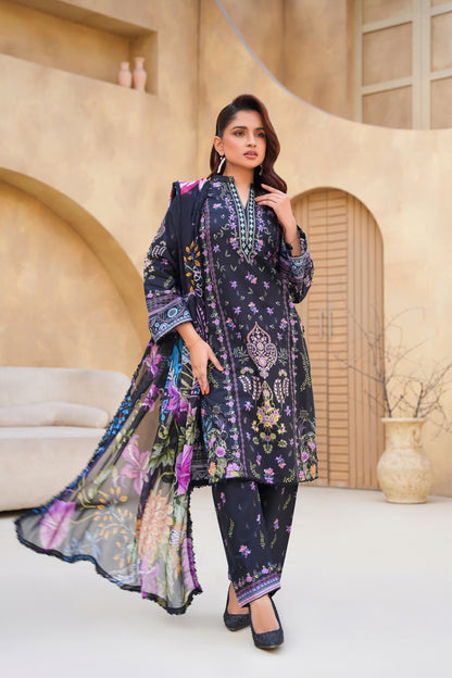 Floral By Anaya Noor Digital Printed Lawn 3PC