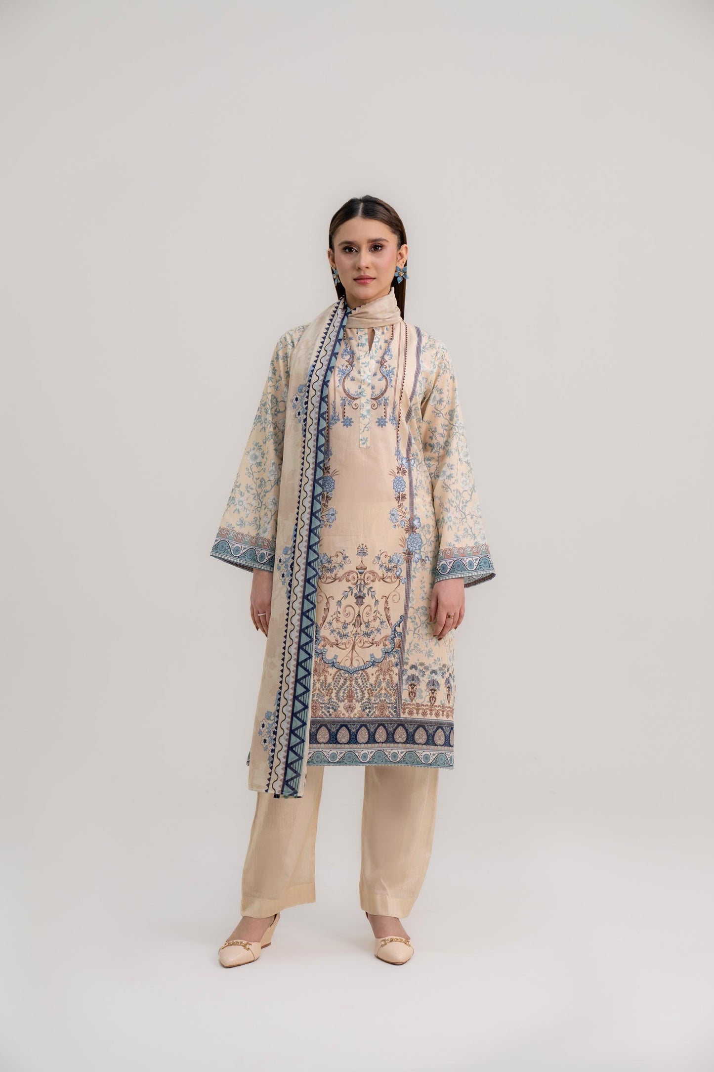 Sarah By Shanaya Premium Printed Lawn 3PC