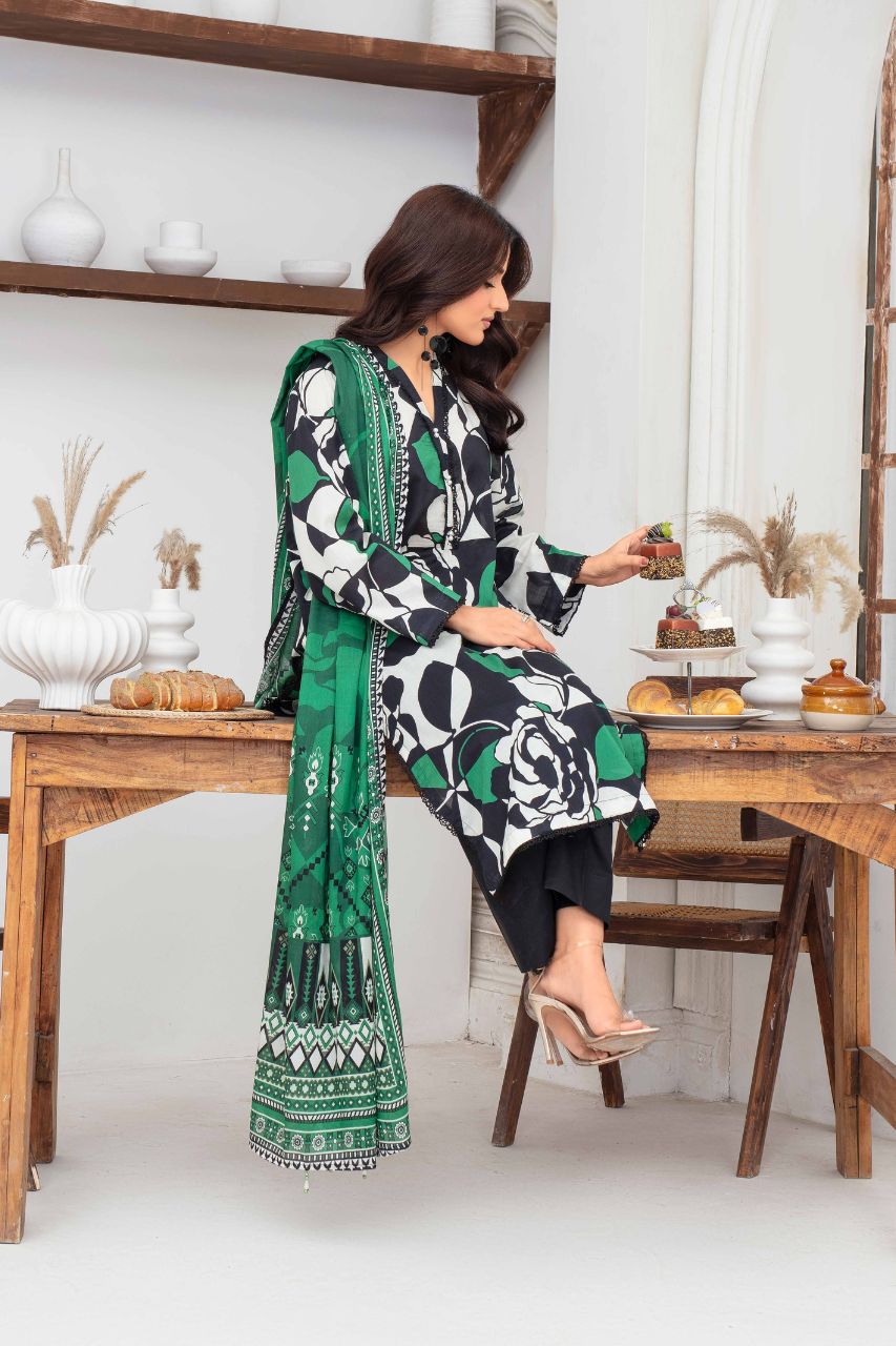 Fabiha By Feroza Digital Printed Lawn 3PC