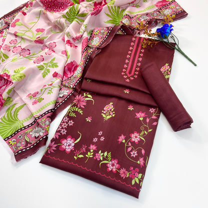 Sarah By Shanaya Digital Printed Viscose 3PC
