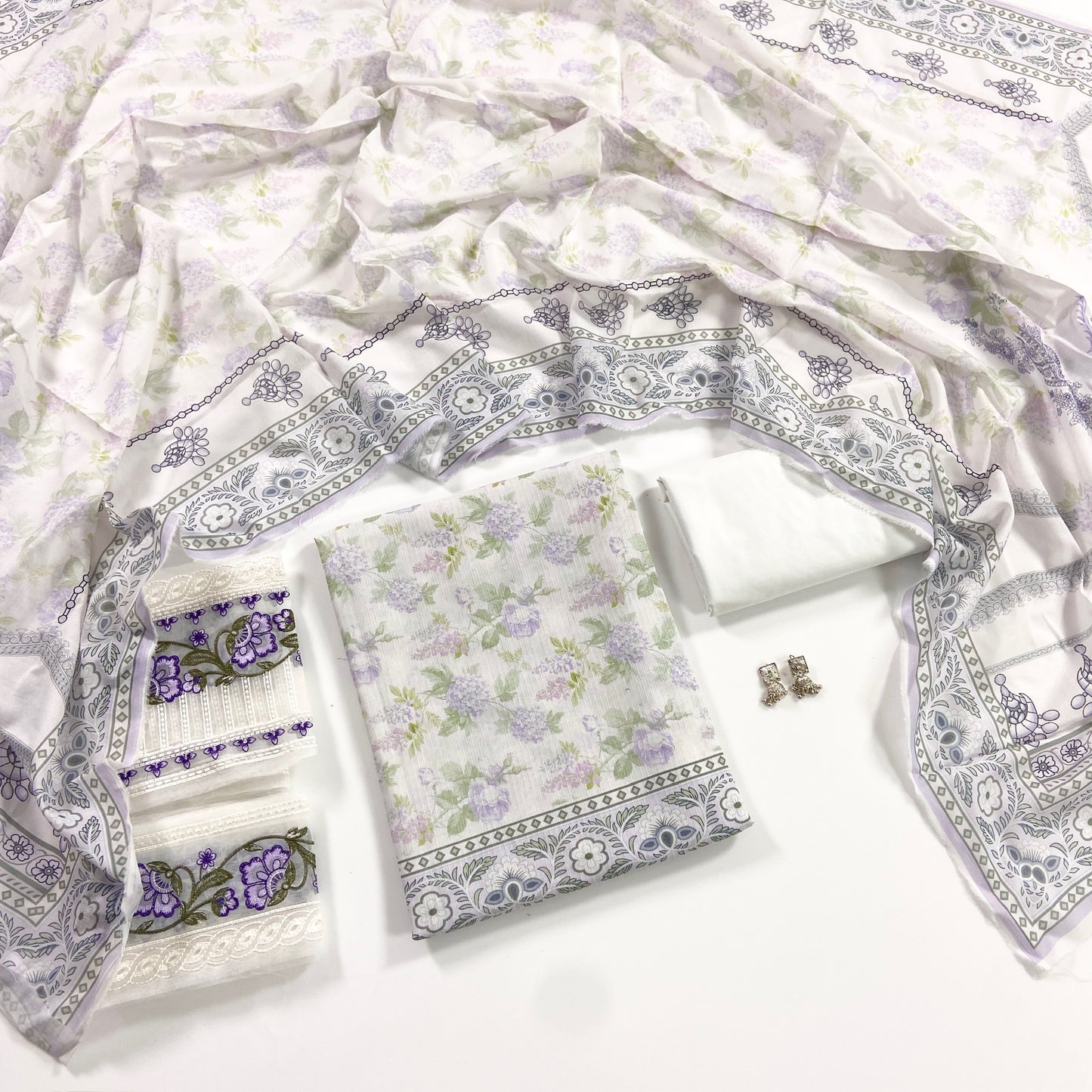 Shanaya Digital Emb Lawn 3PC
