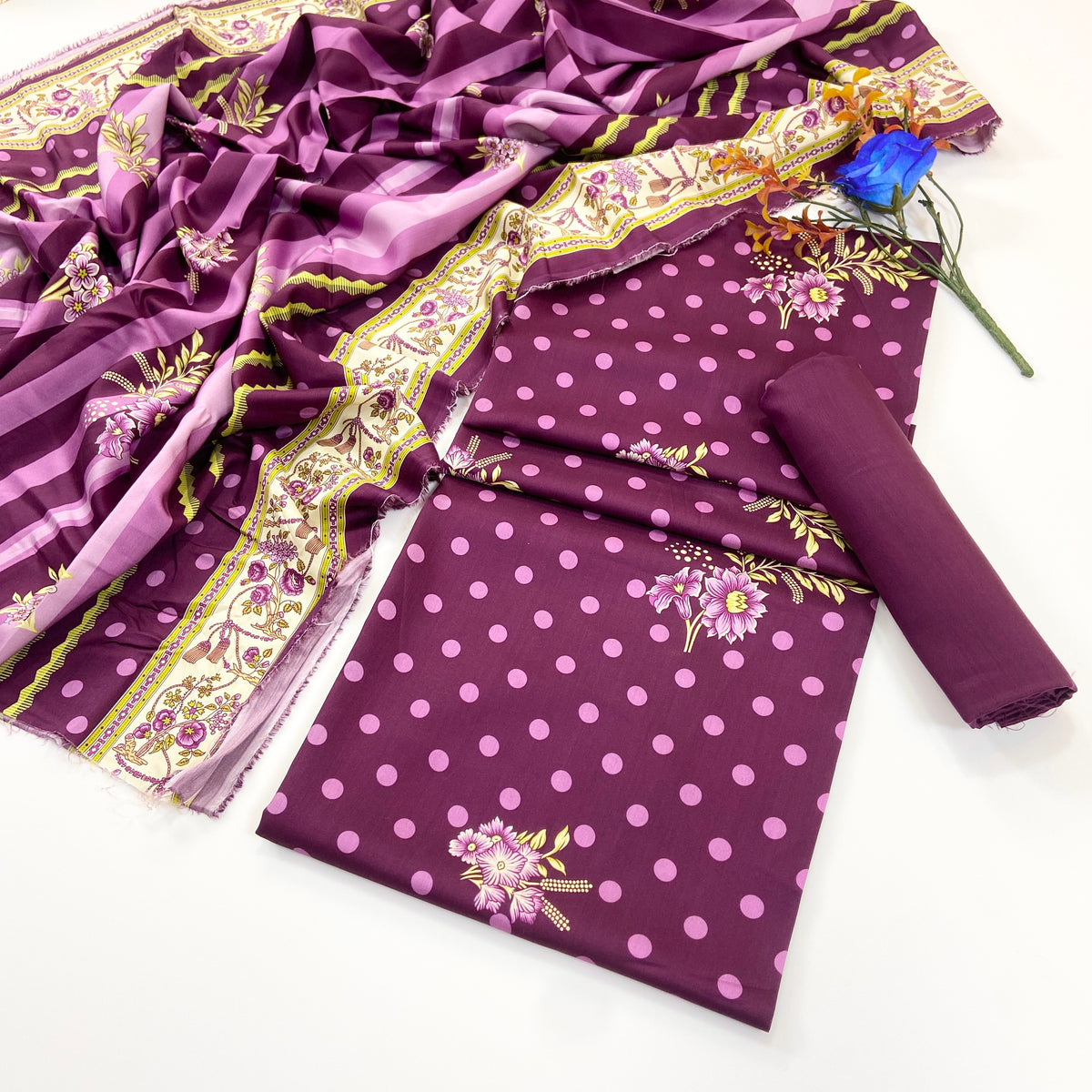 Rijja By Murashe Premium Printed Linen Viscose 3PC