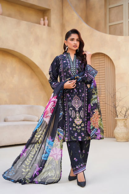 Floral By Anaya Noor Digital Printed Lawn 3PC
