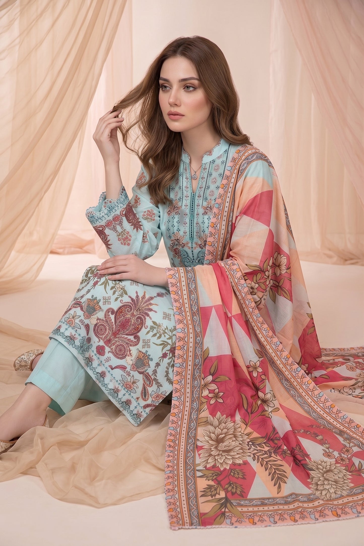 Gulnaar By Anaya Noor Digital Printed Lawn 3PC