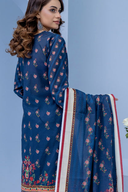 Mojo Berry By Marooj Printed Bana Dora Lawn 3PC