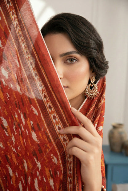 Angan By Anaya Noor Emb & Printed Lawn 3PC