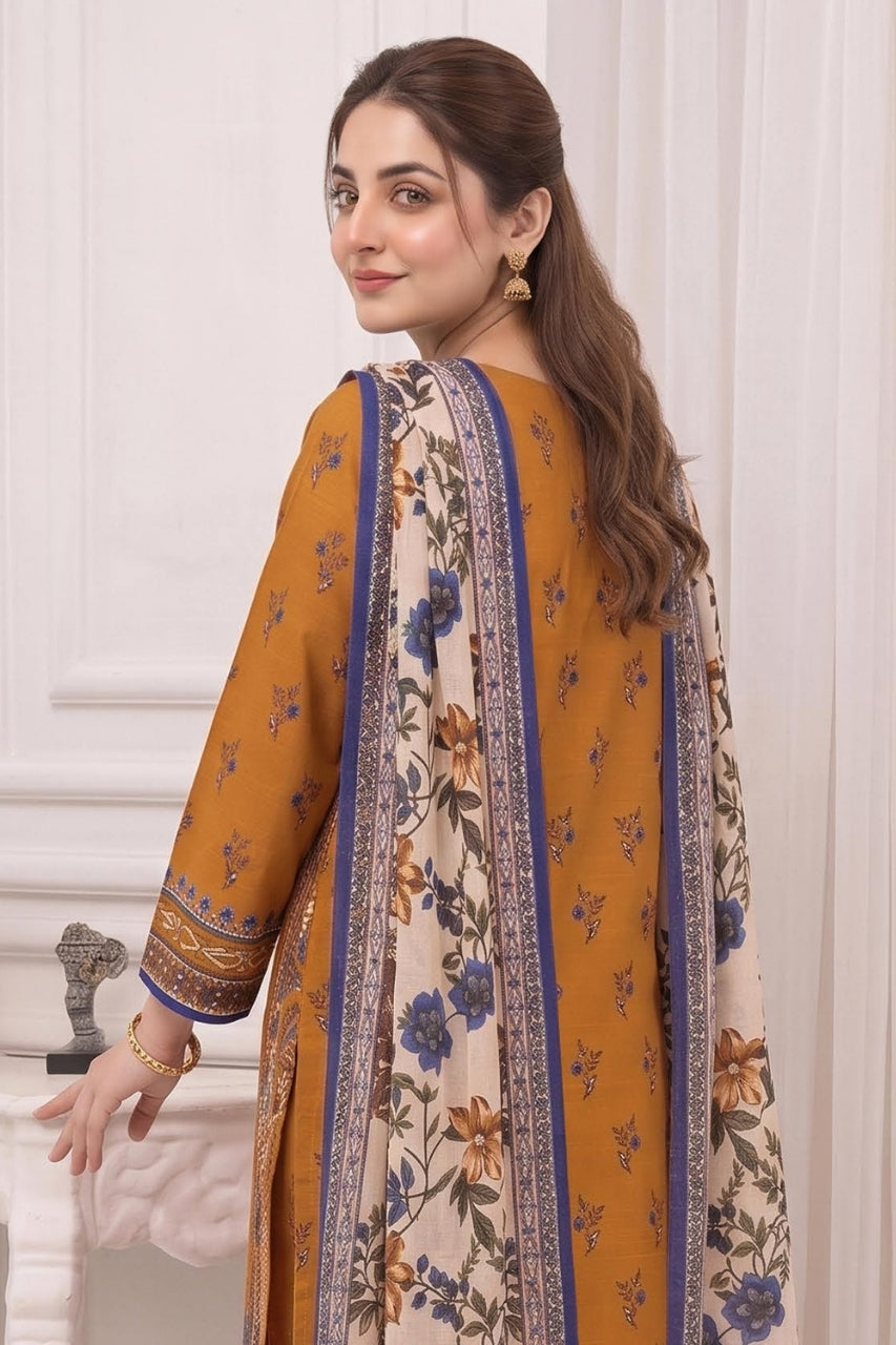 Mashaim Digital Printed Khaddar 3PC