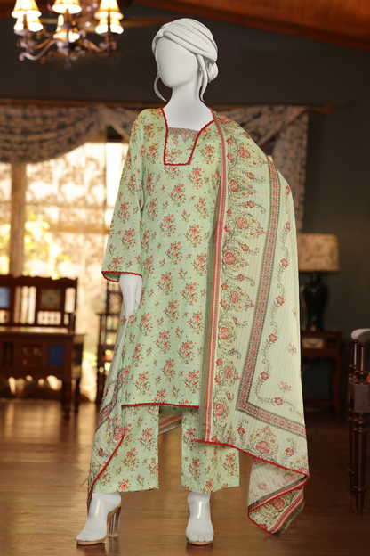 Almeerah Digital Printed Stripe Dora 3PC