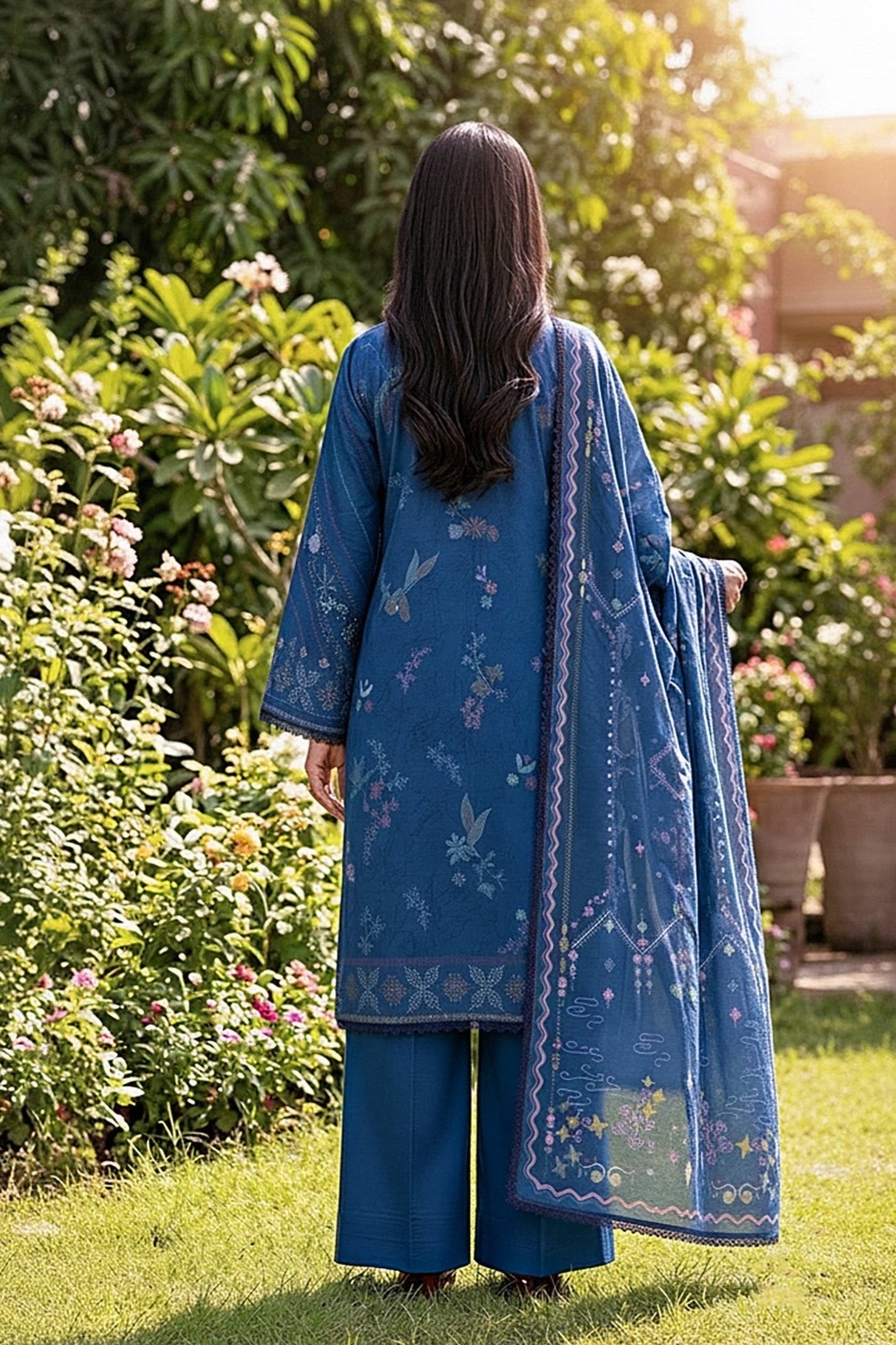Zync By Florent Digital Printed Lawn 3PC