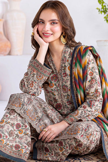 Aks-e-Noor By Anaya Noor Emb Laser-Cut Lawn 3PC