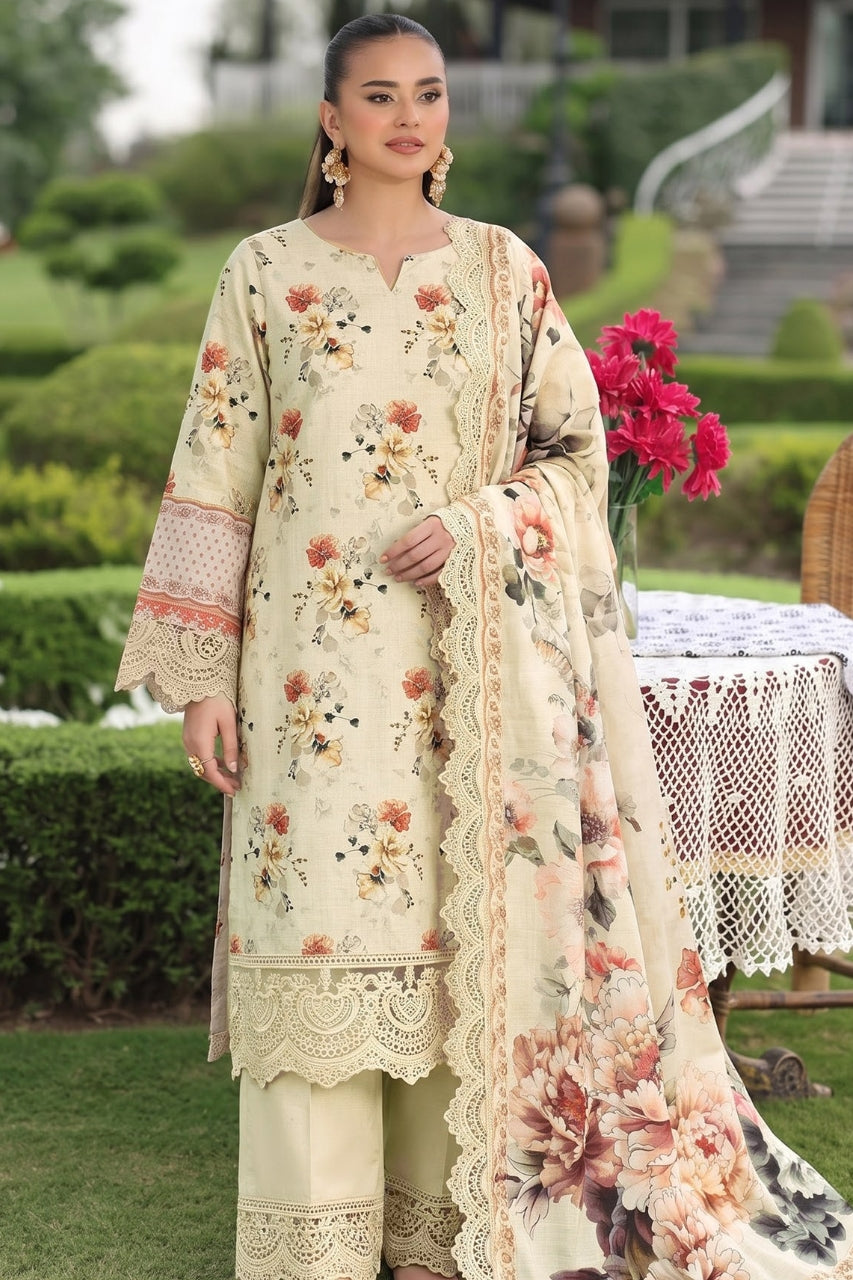 Malhaar Digital Printed Linen 3PC