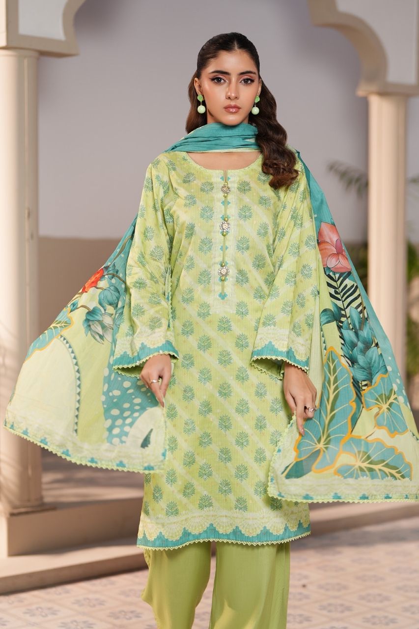 Jacquard By Regalia Digital Printed Lawn 3PC