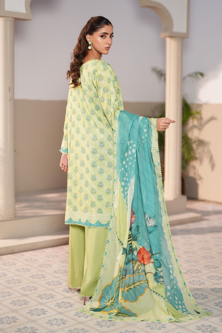 Jacquard By Regalia Digital Printed Lawn 3PC