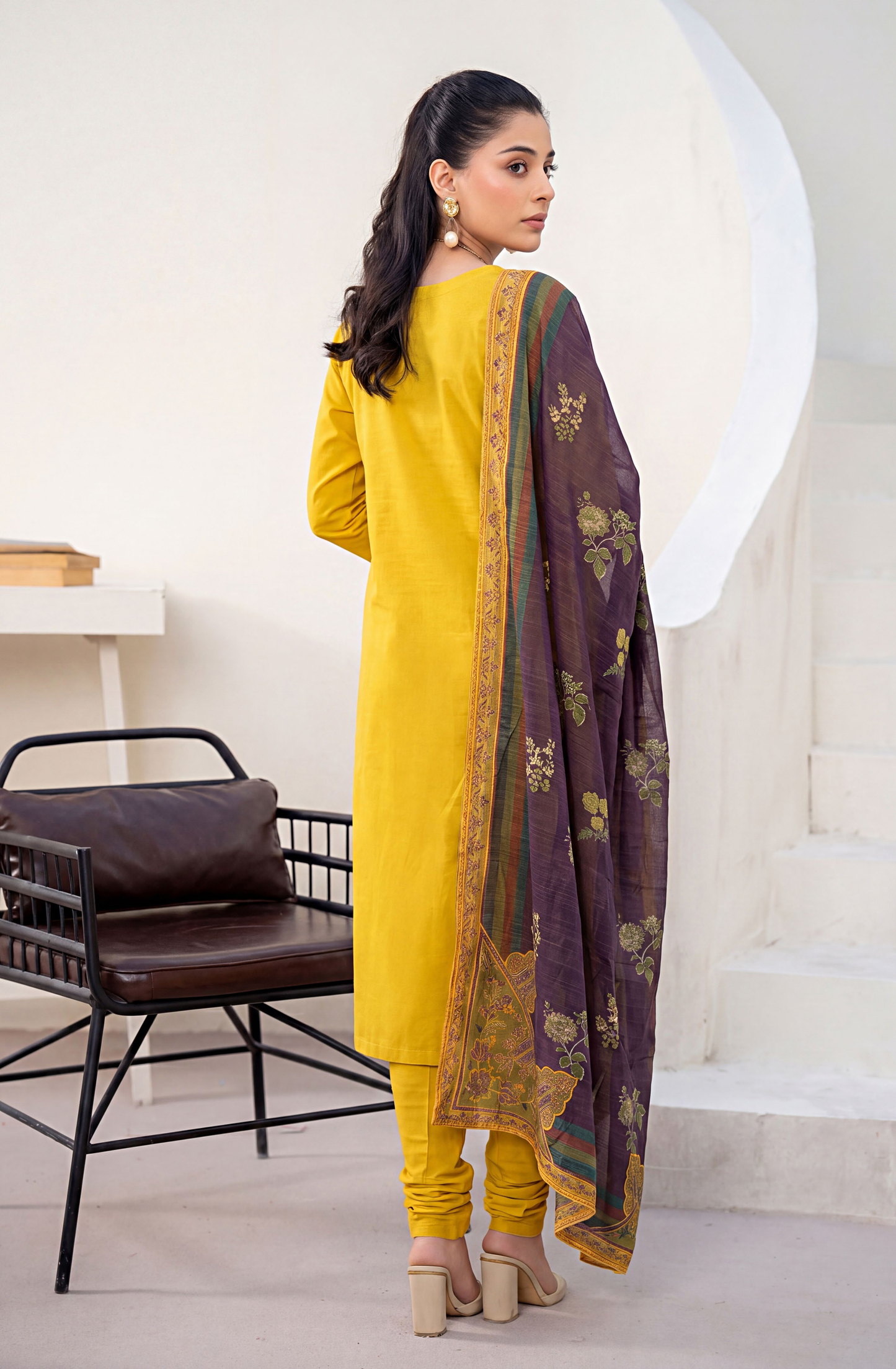 Meadows By Anaya Noor Emb Lawn With Organza Patches 3PC