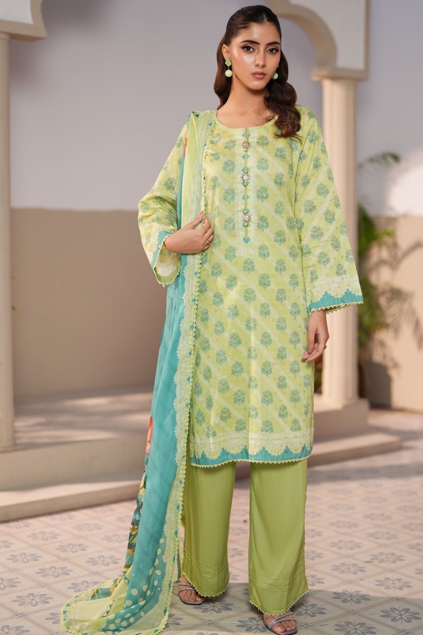 Jacquard By Regalia Digital Printed Lawn 3PC