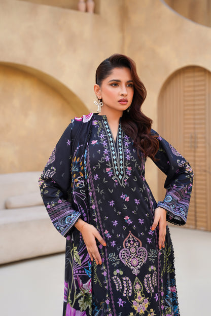 Floral By Anaya Noor Digital Printed Lawn 3PC
