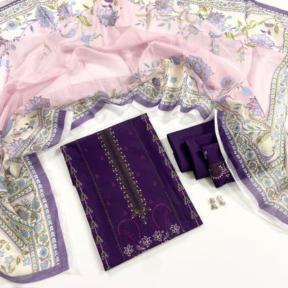 Lakhany Fully Embroidered Lawn 3PC