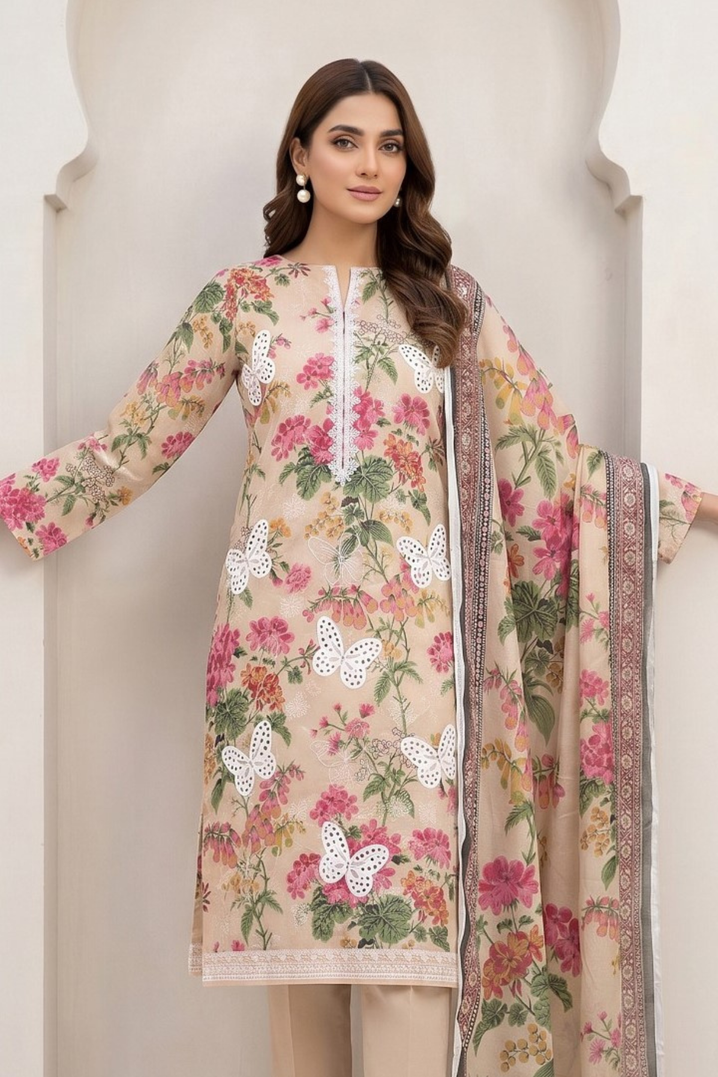 Maliha By Anaya Noor Emb Lawn 3PC