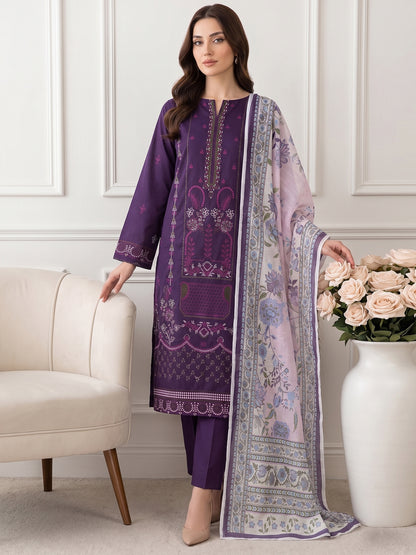 Lakhany Fully Embroidered Lawn 3PC