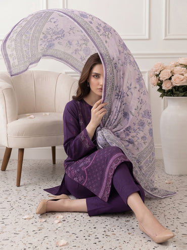 Lakhany Fully Embroidered Lawn 3PC