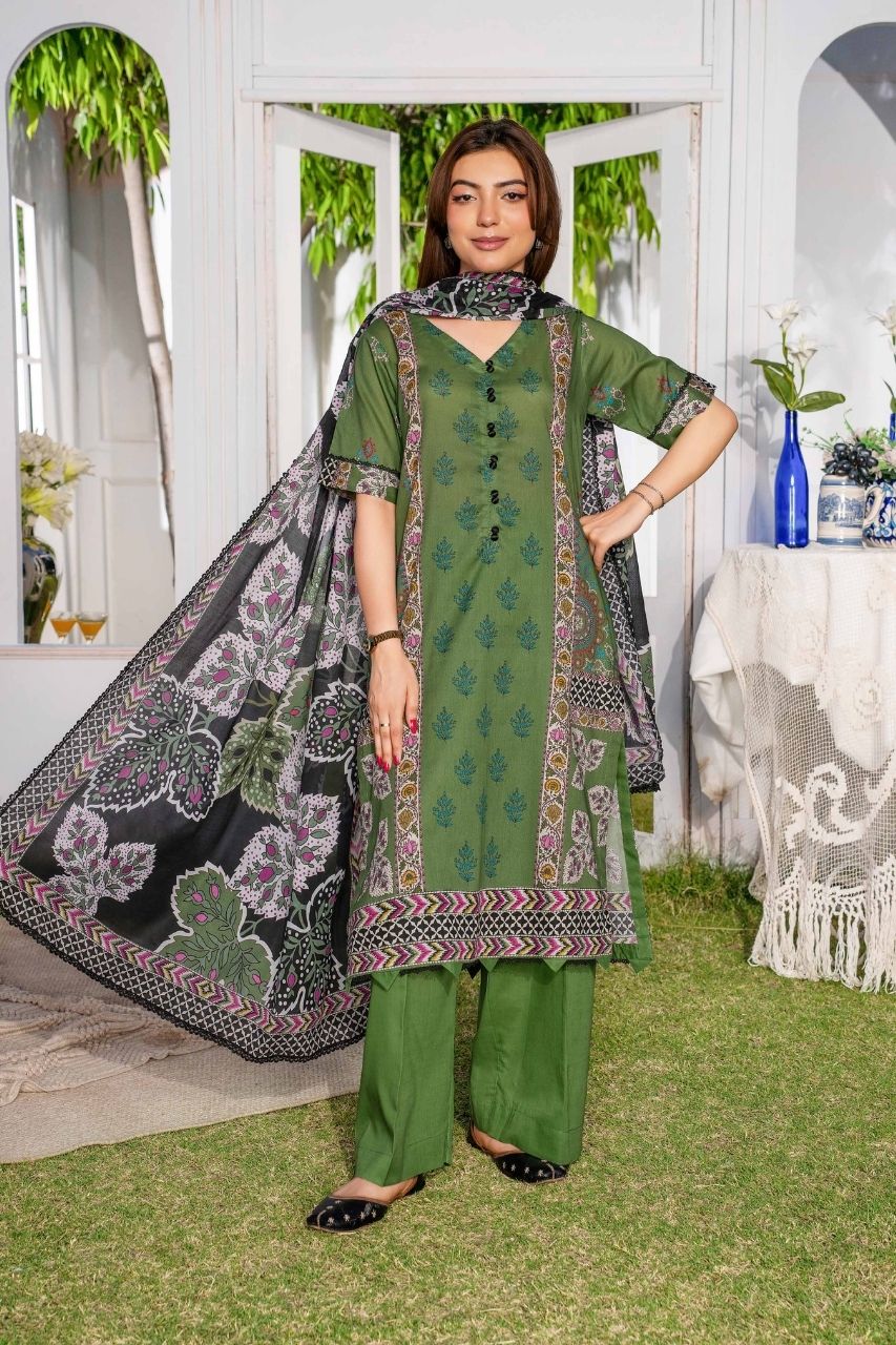 Raabi Premium Printed Lawn 3PC