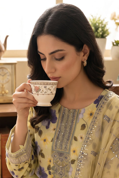 Marvel By Anaya Noor Digital Printed Lawn 3PC