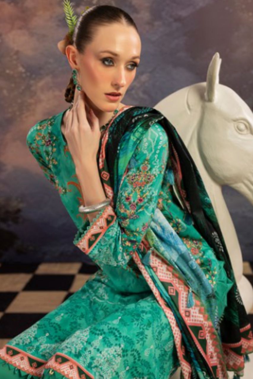 Dill Buro By Paltar Premium Printed Lawn-3PC