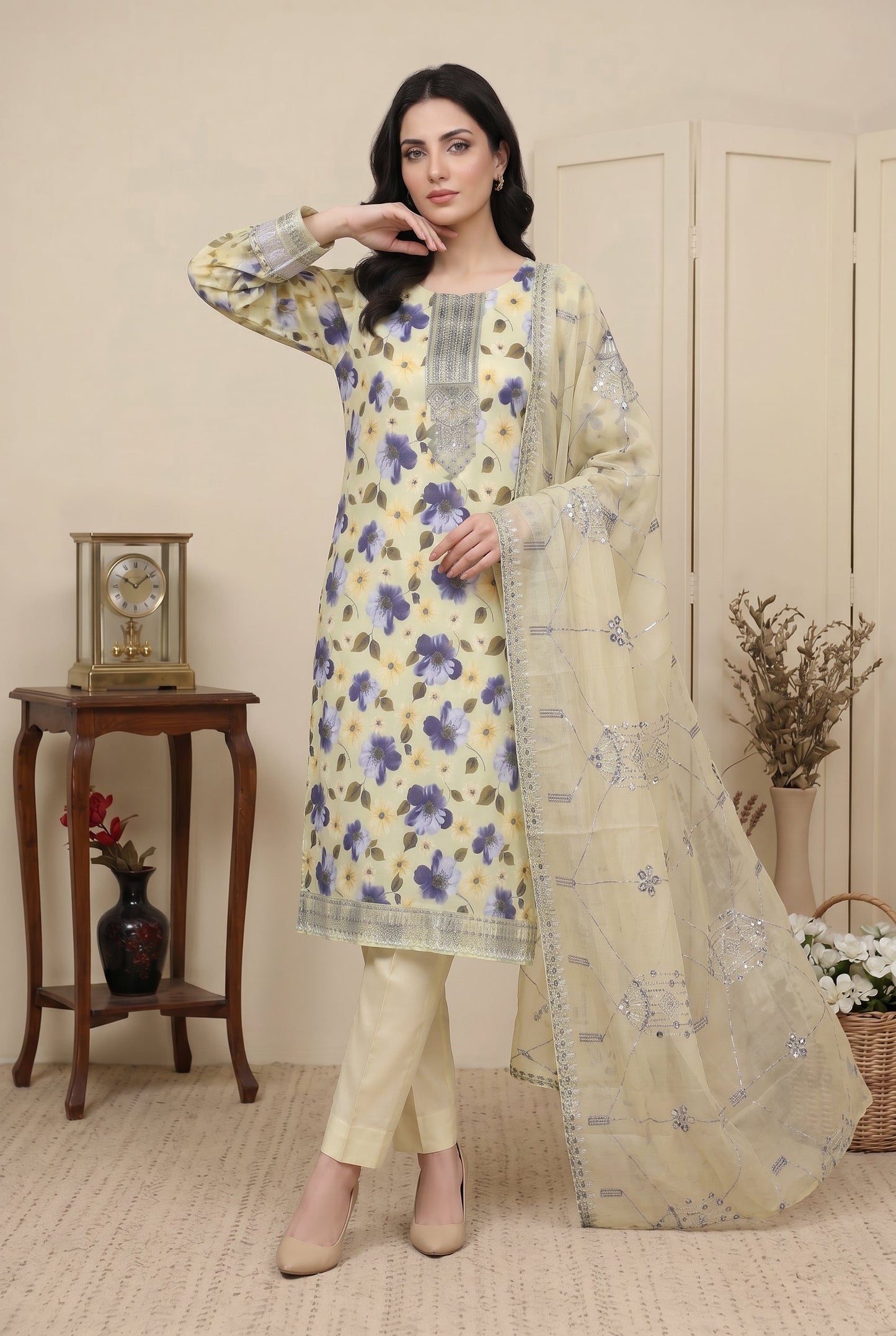 Marvel By Anaya Noor Digital Printed Lawn 3PC