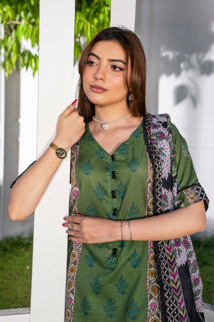 Raabi Premium Printed Lawn 3PC