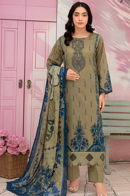Fabiha By Feroza Digital Printed Lawn 3PC