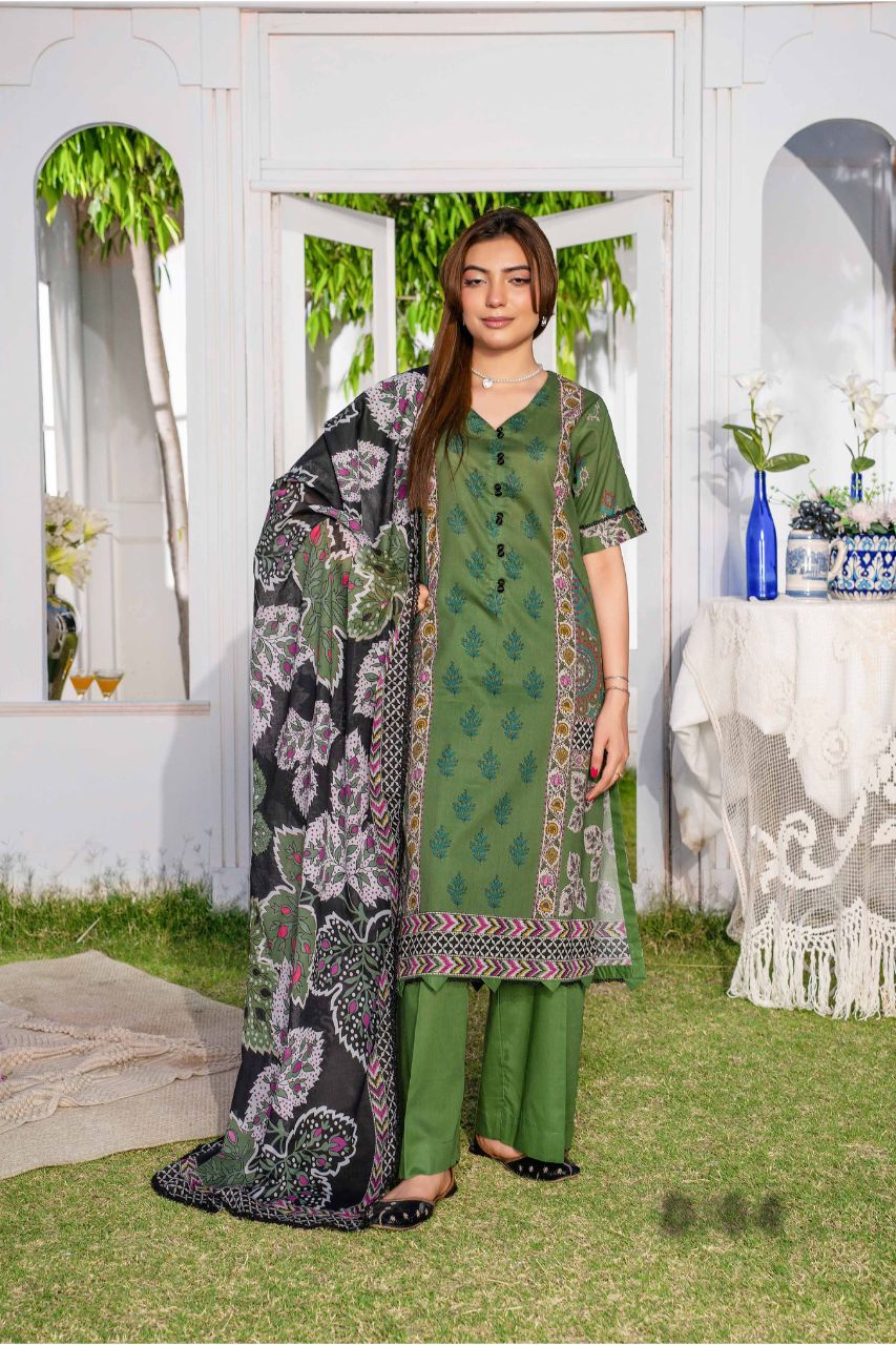 Raabi Premium Printed Lawn 3PC