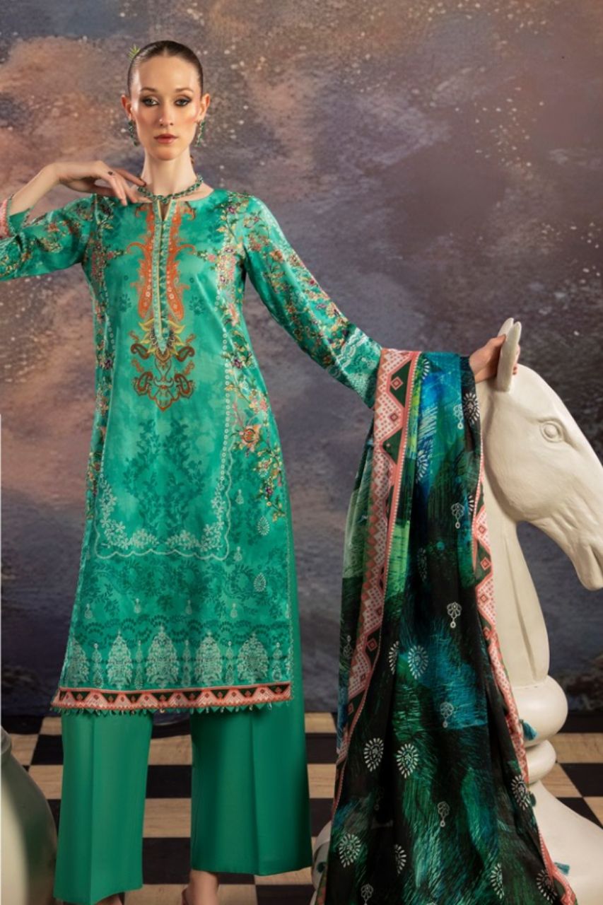 Dill Buro By Paltar Premium Printed Lawn-3PC