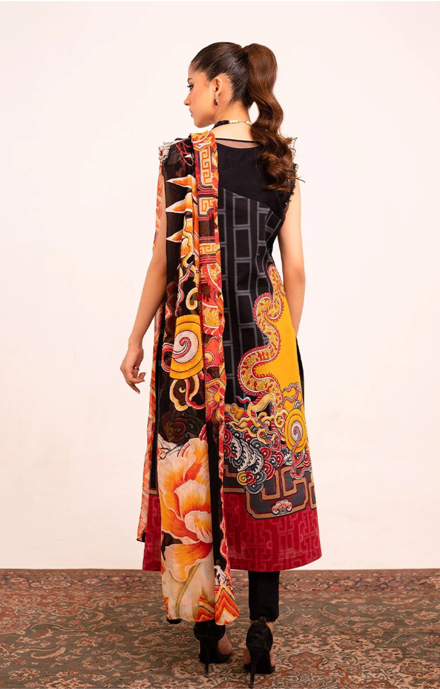 Rabazka Digital Printed Lawn 3-PC