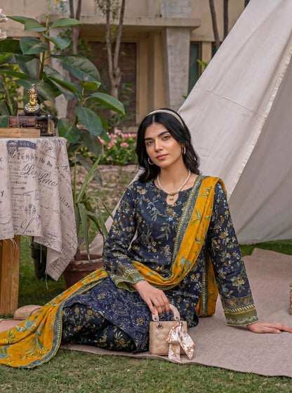 Aabroo By Anaya Noor Emb With Laser-Cut Lawn 3PC