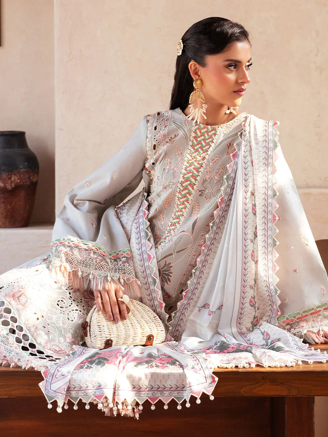 Mehroz | Bin ilyas Luxury Lawn | 3PC