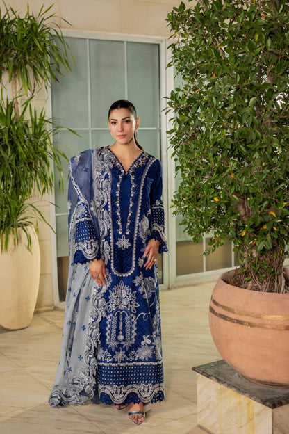 Aneelas Luxury Embroidered Lawn 3PC
