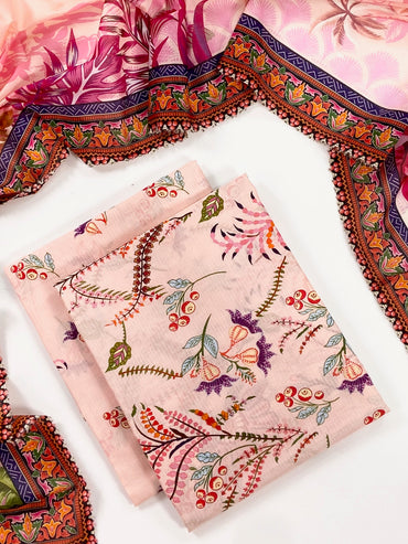 Reemse Digital Printed Banadora Lawn 3PC