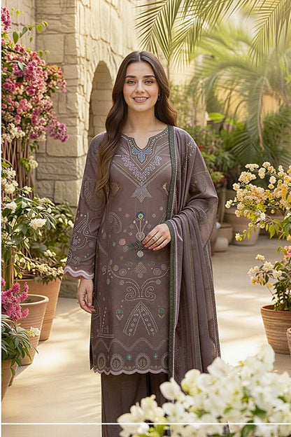 Zync By Florent Digital Printed Lawn 3PC