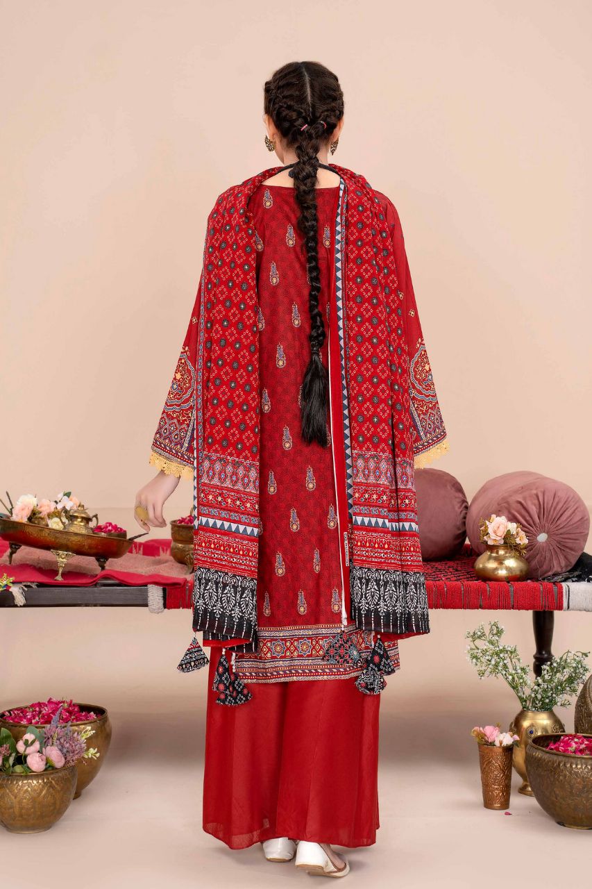 Ajrak By Premium Digital Printed Lawn 3PC