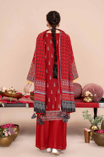 Ajrak By Premium Digital Printed Lawn 3PC