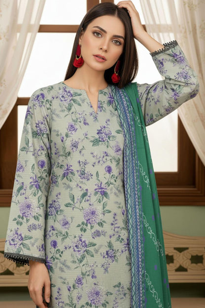 Seerat By Tawakkal Digital Printed & Emb Lawn 3PC