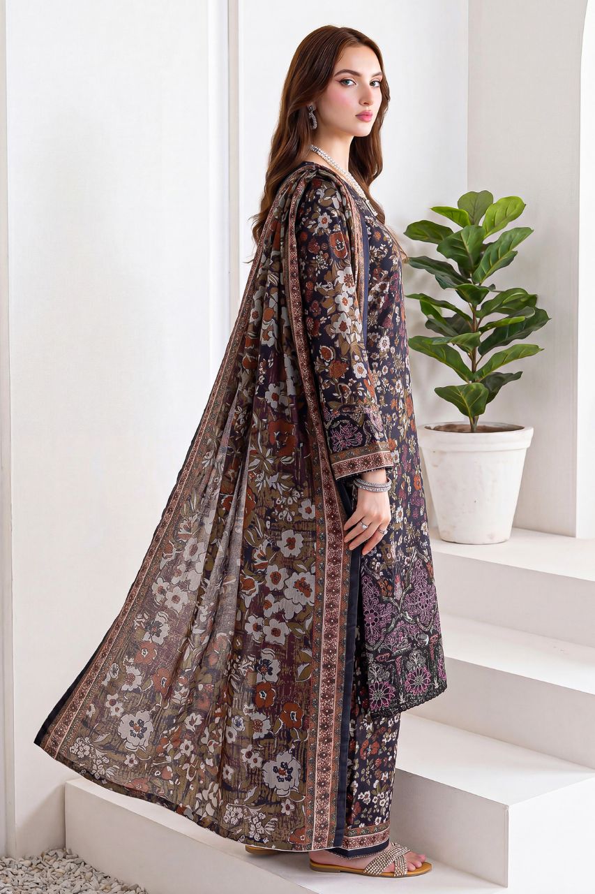 Aks-e-Noor By Anaya Noor Emb Laser-Cut Lawn 3PC